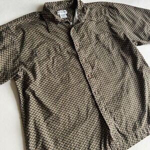 knightsbridge vintage style print collared button up funky y2k menswear